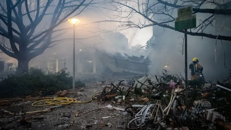 فيديو - إصابات بانفجار ضخم في لاهاي والبحث عن 20 مفقودا