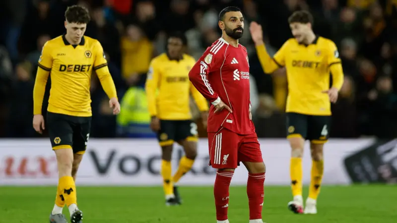 الدوري الإنجليزي - محمد صلاح يسجل.. وسقوط صادم لليفربول أمام وولفرهامبتون