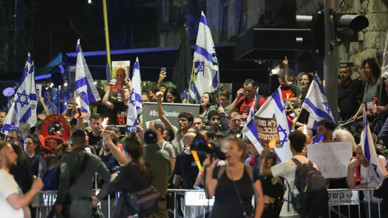 فيديو - تظاهرات ضد نتانياهو تُغضب الأمن الإسرائيلي