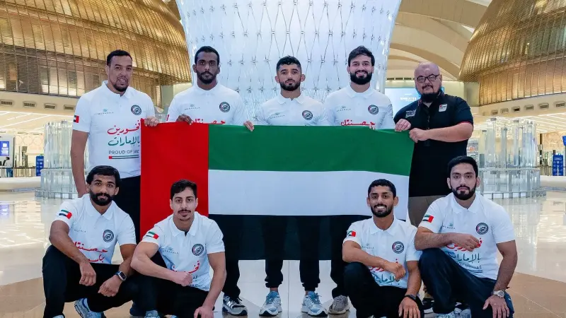 المنتخب الإماراتي للجوجيتسو يسافر إلى الصين للمشاركة في دورة الألعاب الآسيوية الشاطئية