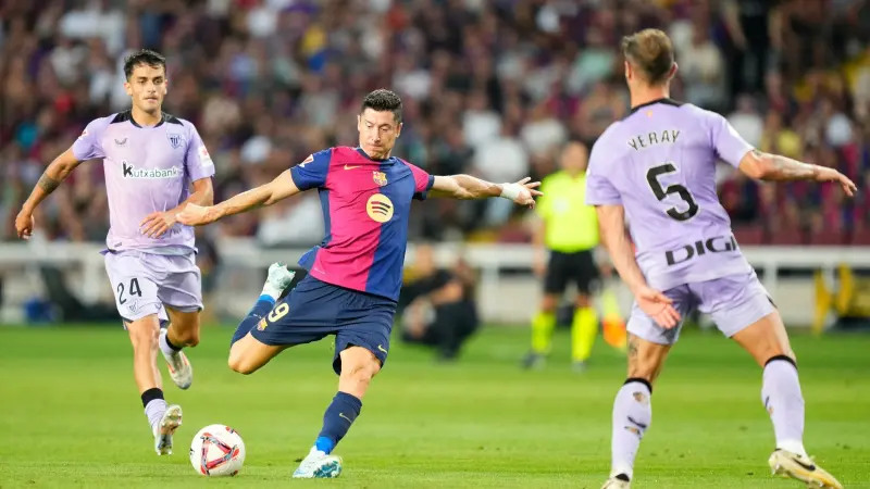 القنوات الناقلة لمباراة برشلونة اليوم ضد أتلتيك بلباو في الدوري الإسباني مع الموعد