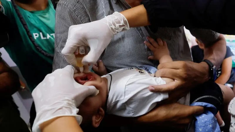 الصحة العالمية تسعى لاستكمال التطعيم ضد شلل الأطفال في غزة