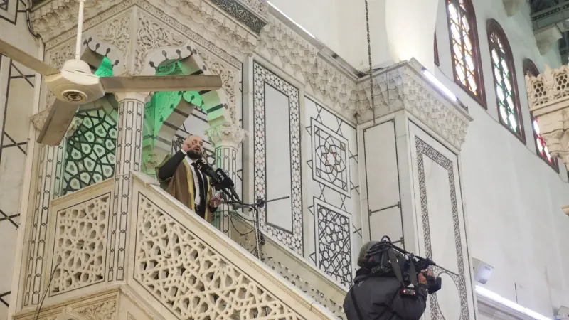 رئيس الحكومة السورية المؤقتة يخطب الجمعة من المسجد الأموي بدمشق