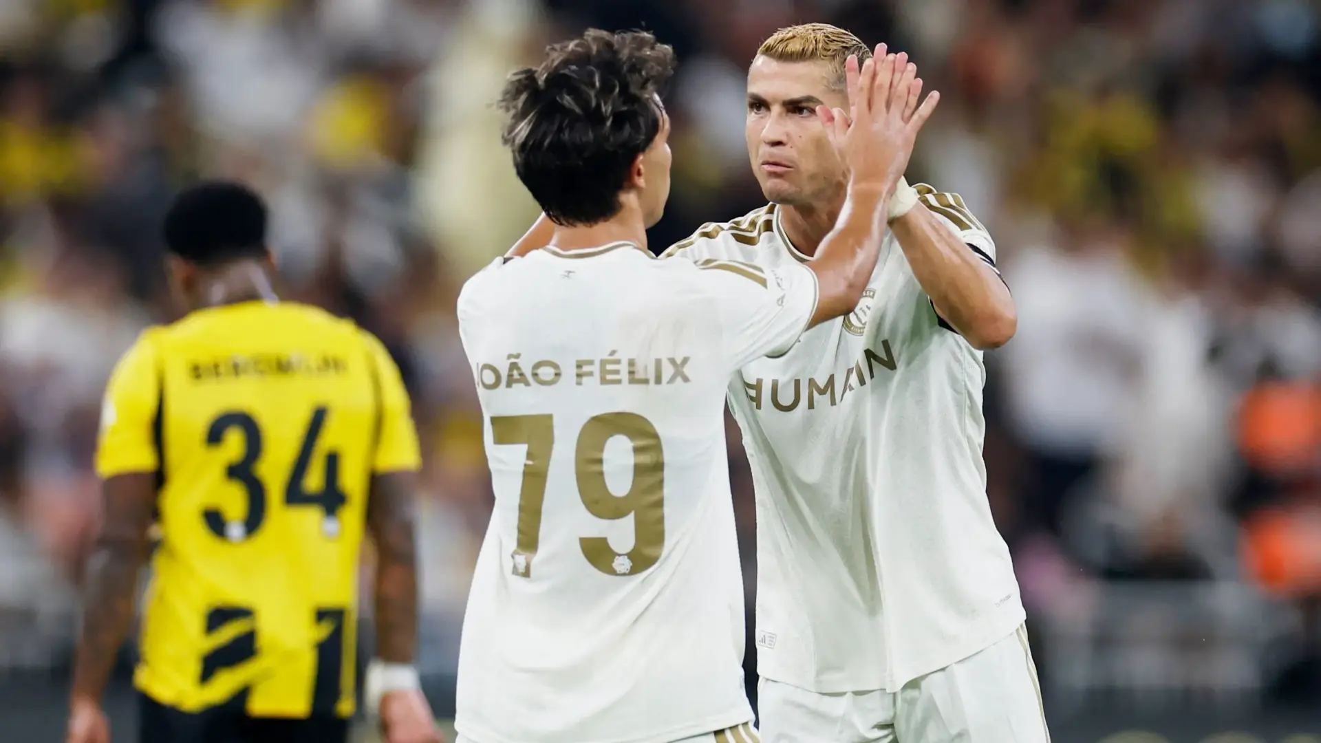 رونالدو وفيليكس ينضمان لتدريبات النصر (رويترز) رونالدو وفيليكس ينضمان لتدريبات النصر (رويترز)