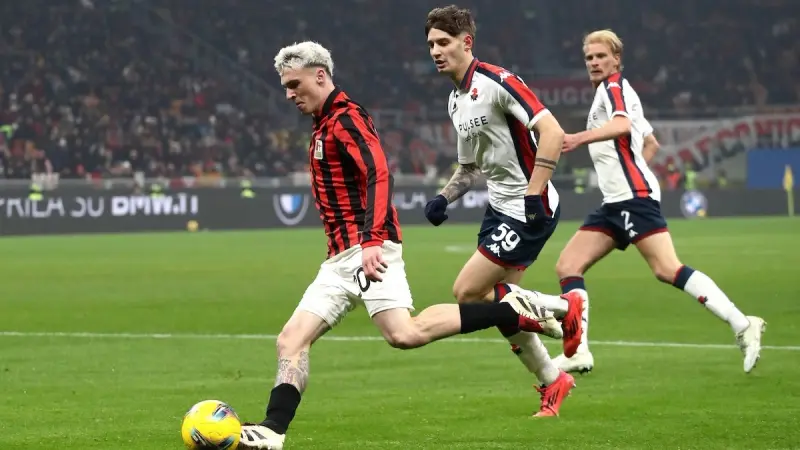 القنوات الناقلة لمباراة ميلان اليوم ضد جنوى في الدوري الإيطالي مع الموعد والتشكيلة