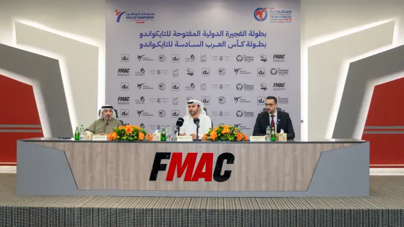 الفجيرة تعلن انطلاق بطولتي الفجيرة المفتوحة وكأس العرب للتايكواندو