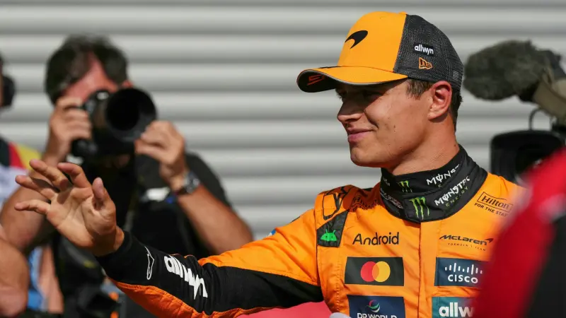 نوريس يتصدر التجارب التأهيلية لجائزة بلجيكا الكبرى للفورمولا-1