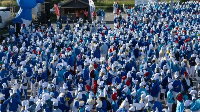 فرنسا تحطم الرقم القياسي لأكبر تجمع لـ"السنافر" في العالم