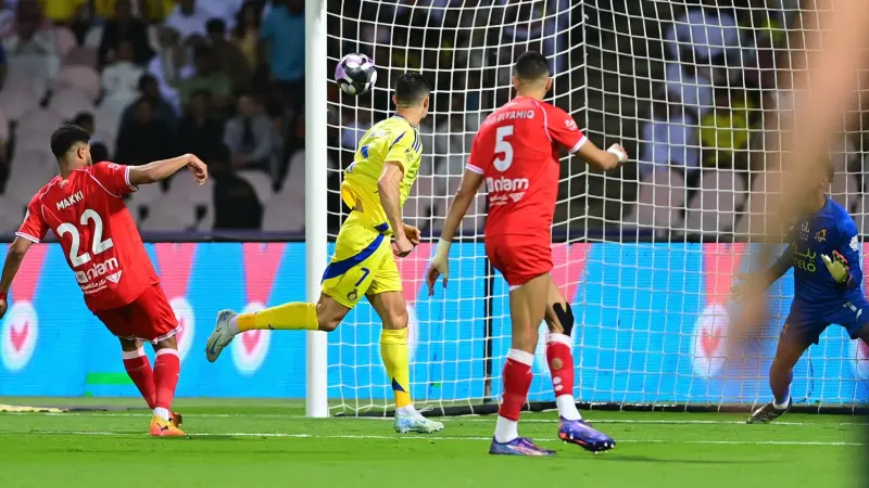 نتيجة وملخص مباراة النصر اليوم أمام الوحدة - ثنائية رونالدو وماني تحسم المواجهة