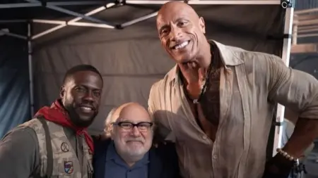 دواين جونسون يعلن انتهاء تصوير "Jumanji4" برسالة مؤثرة