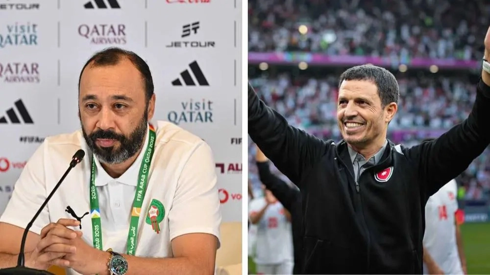 كأس العرب - السكتيوي والسلامي.. مواجهة مغربية خالصة على المقاعد الفنية في النهائي 