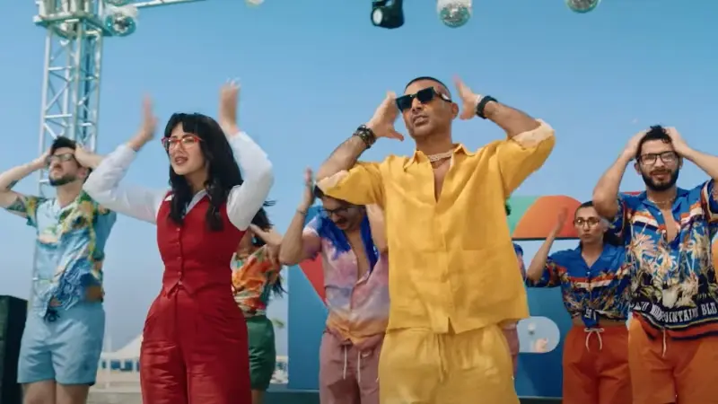 دنيا سمير غانم وأحمد سعد يشعلان الأجواء بـ"أشرار" قبل عرض "روكي الغلابة"