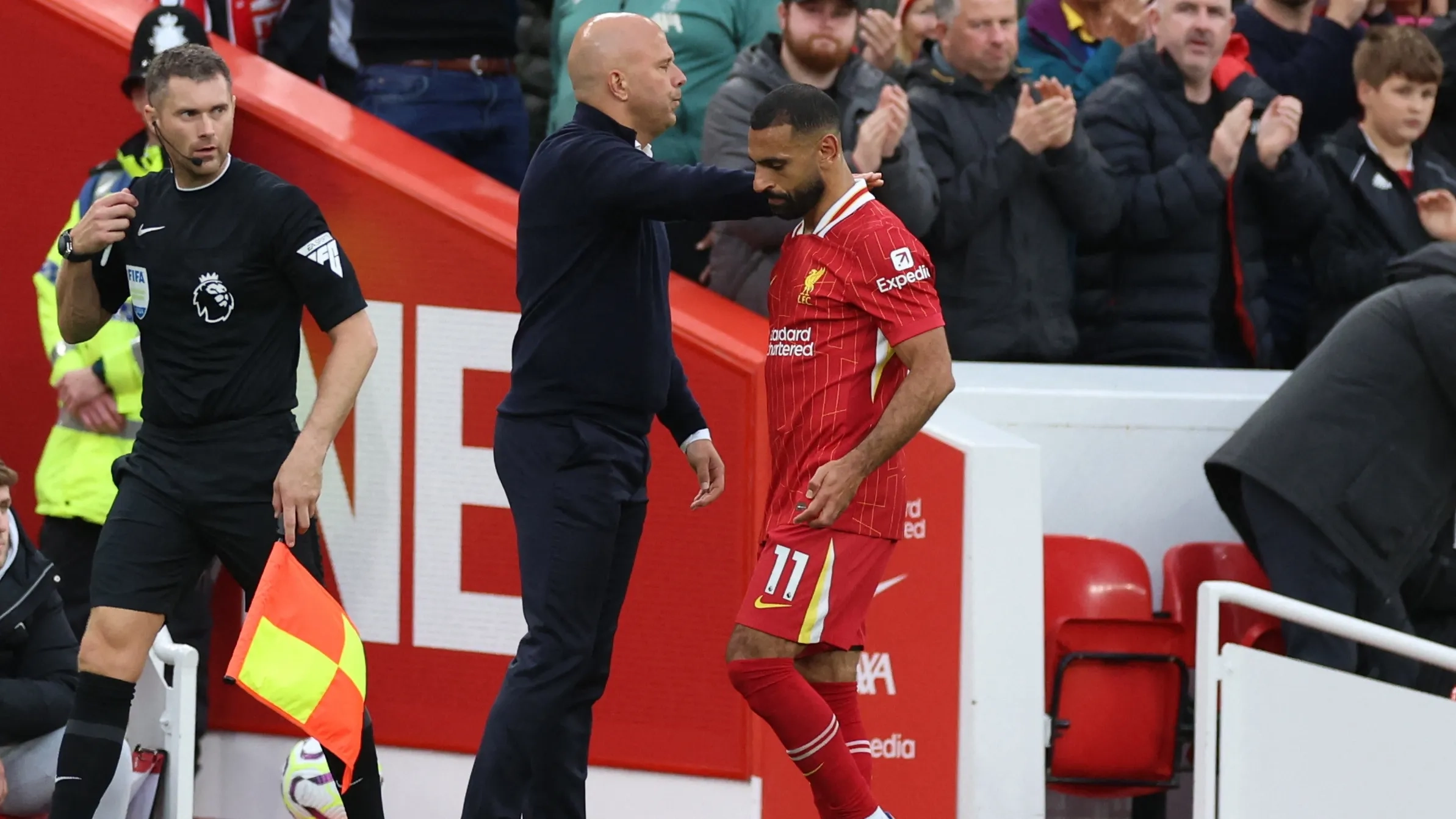 بعد الفوز على إنتر.. لاعبو ليفربول يتحدثون عن أزمة محمد صلاح وأرني سلوت 