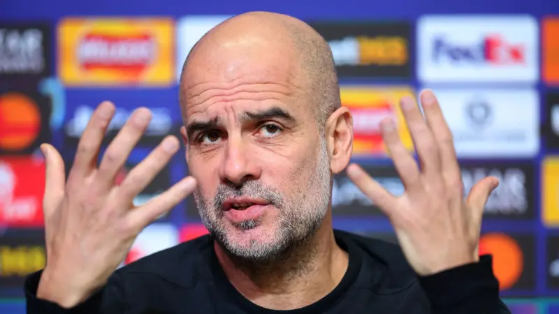 غوارديولا يكشف سبب غياب هالاند عن التسجيل قبل مواجهة غلطة سراي