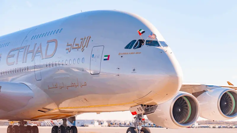 الاتحاد للطيران الإماراتية تحقق 698 مليون دولار في 2025