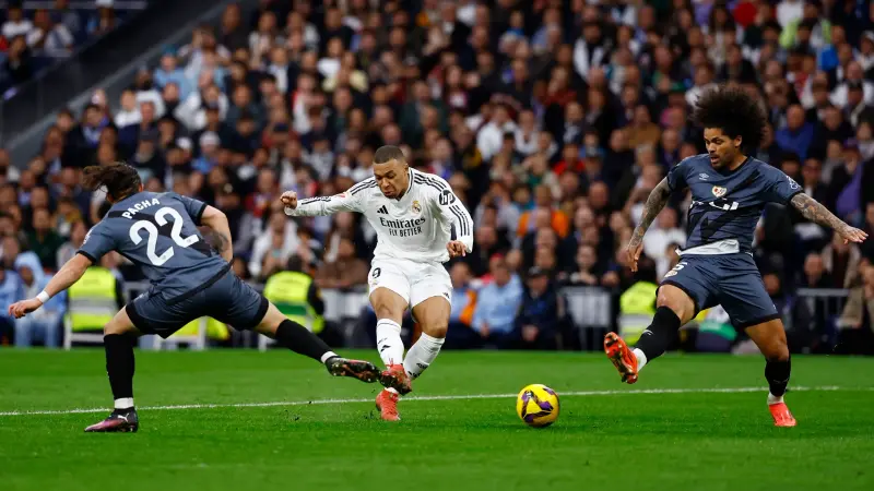 الدوري الإسباني - بثنائية مبابي وفينيسيوس.. ريال مدريد يتفوق على رايو فايكانو