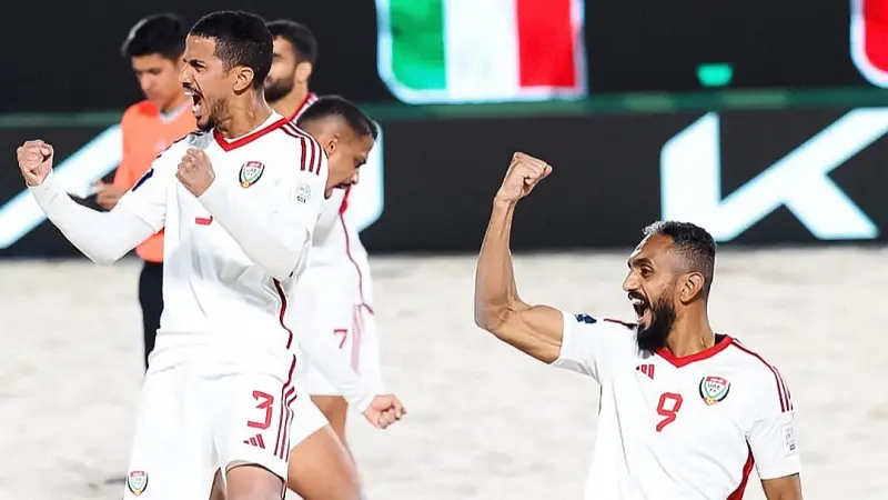 القنوات الناقلة وموعد مباراة منتخب الإمارات للكرة الشاطئية ضد إيران.. الإمارات على مشارف إنجاز تاريخيّ