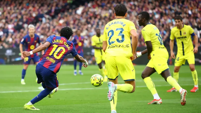 الدوري الإسباني - "هاتريك" يامال أمام فياريال يعزز صدارة برشلونة في مئوية فليك