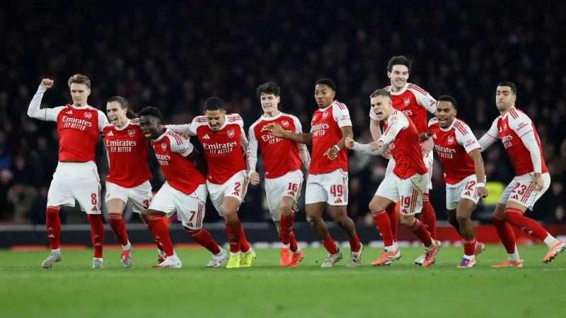 كأس الرابطة الإنجليزية - أرسنال إلى نصف النهائي بعد عبور كريستال بالاس بركلات الترجيح