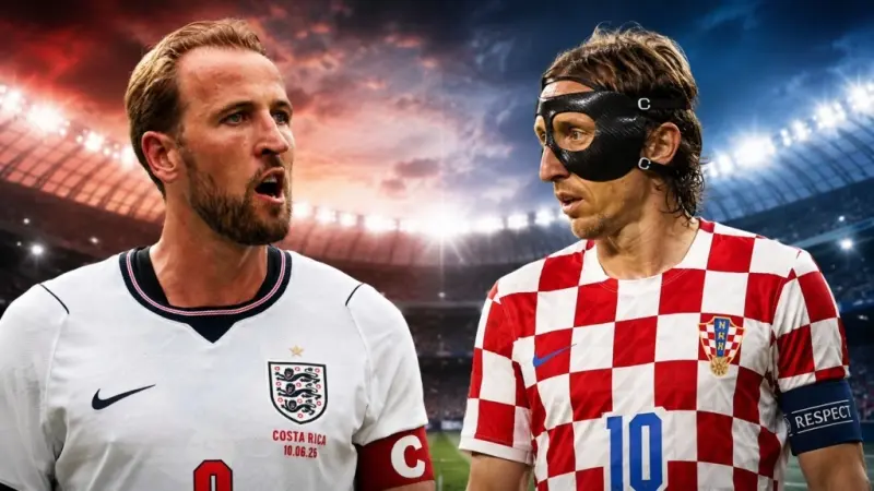 القنوات الناقلة لمباراة إنجلترا ضد كرواتيا اليوم في كأس العالم 2026 مع الموعد