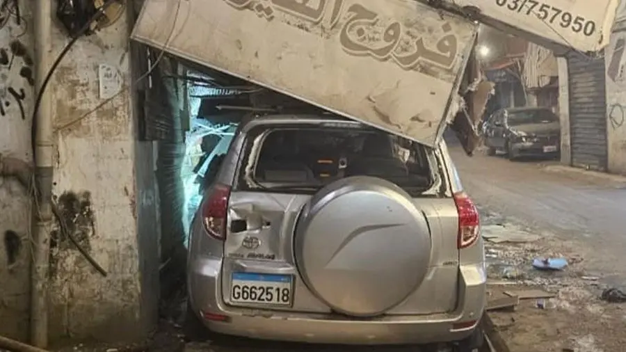 سيارة الشاب إيليو إرنستو أبو حنا (إكس). 