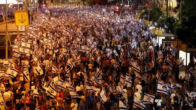 استمرار الاحتجاجات ضد التعديلات القضائية في إسرائيل