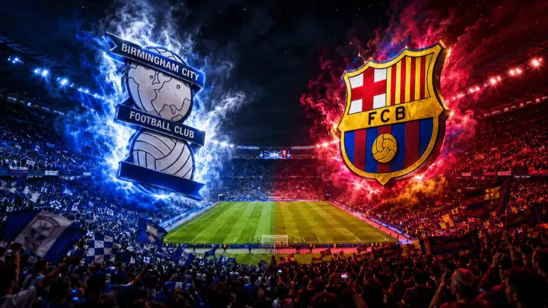 بث مباشر - مباراة برشلونة ضد برمنغهام سيتي الودية لحظة بلحظة