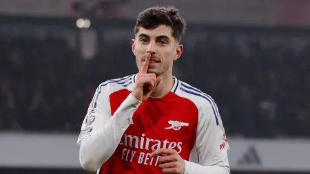 إصابة كاي هافيرتز ومدة غيابه.. ضربة جديدة لأرسنال قبل ديربي شمال لندن