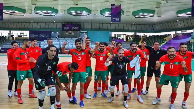 القنوات الناقلة لمباراة المنتخب المغربي للفوتسال ضد السعودية اليوم في نصف نهائي ألعاب التضامن الإسلامي 2025 مع الموعد