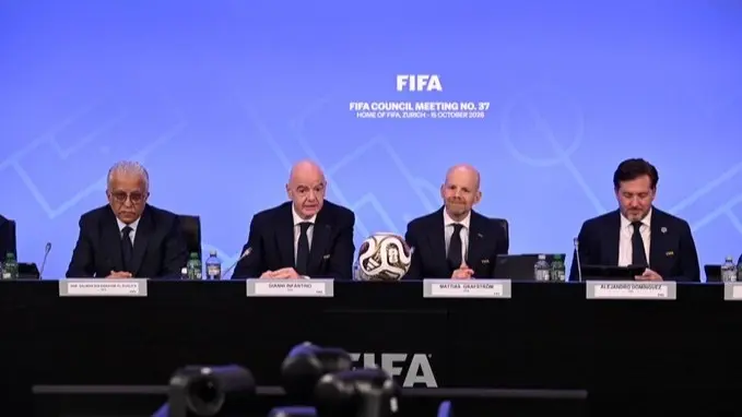 إنفانتينو يعتذر دون تقديم "إجابات مرضية" خلال اجتماع فيفا بشأن خطة كأس العالم (إكس) إنفانتينو يعتذر دون تقديم "إجابات مرضية" خلال اجتماع فيفا بشأن خطة كأس العالم (إكس)