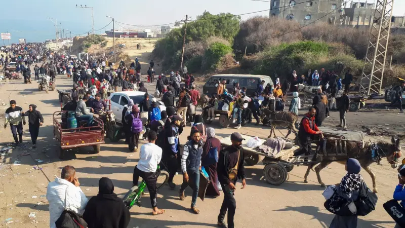 عودة شاقة.. ماذا تعرف عن المسافة بين شمال غزة وجنوبها؟