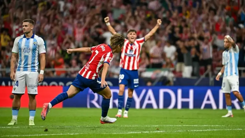 الدوري الإسباني - أتلتيكو مدريد يفتتح موسمه بفوز ثمين على ملقا في غياب ألفاريز