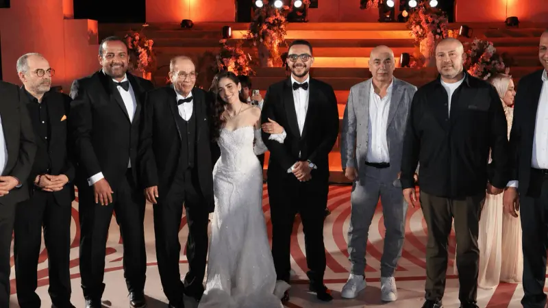 محمد شبانة يتصدر المشهد في حفل زفاف نجله بحضور نجوم الرياضة والإعلام