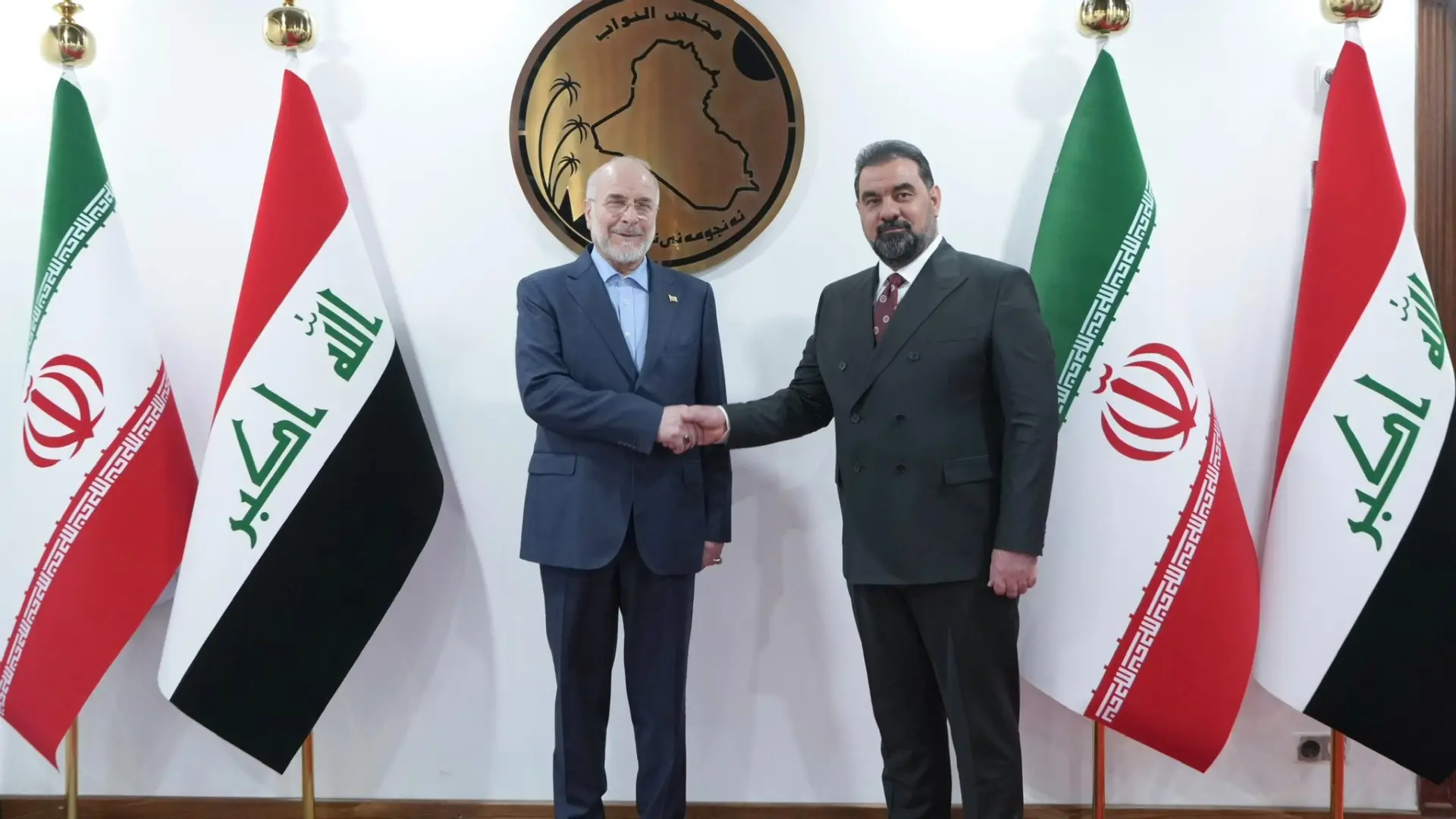 زيارة رئيس البرلمان الإيراني محمد باقر قاليباف إلى العراق لتباحث ملفات أمنية واقتصادية (إكس) زيارة رئيس البرلمان الإيراني محمد باقر قاليباف إلى العراق لتباحث ملفات أمنية واقتصادية (إكس)