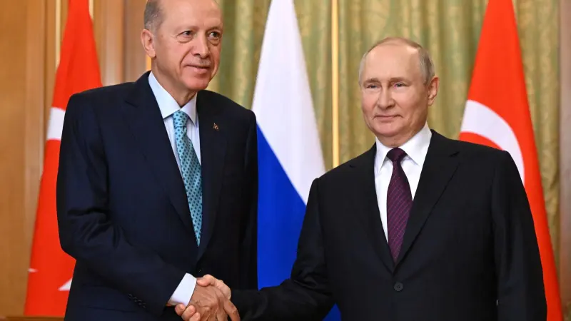إردوغان وبوتين يبحثان أمن الملاحة في البحر الأسود