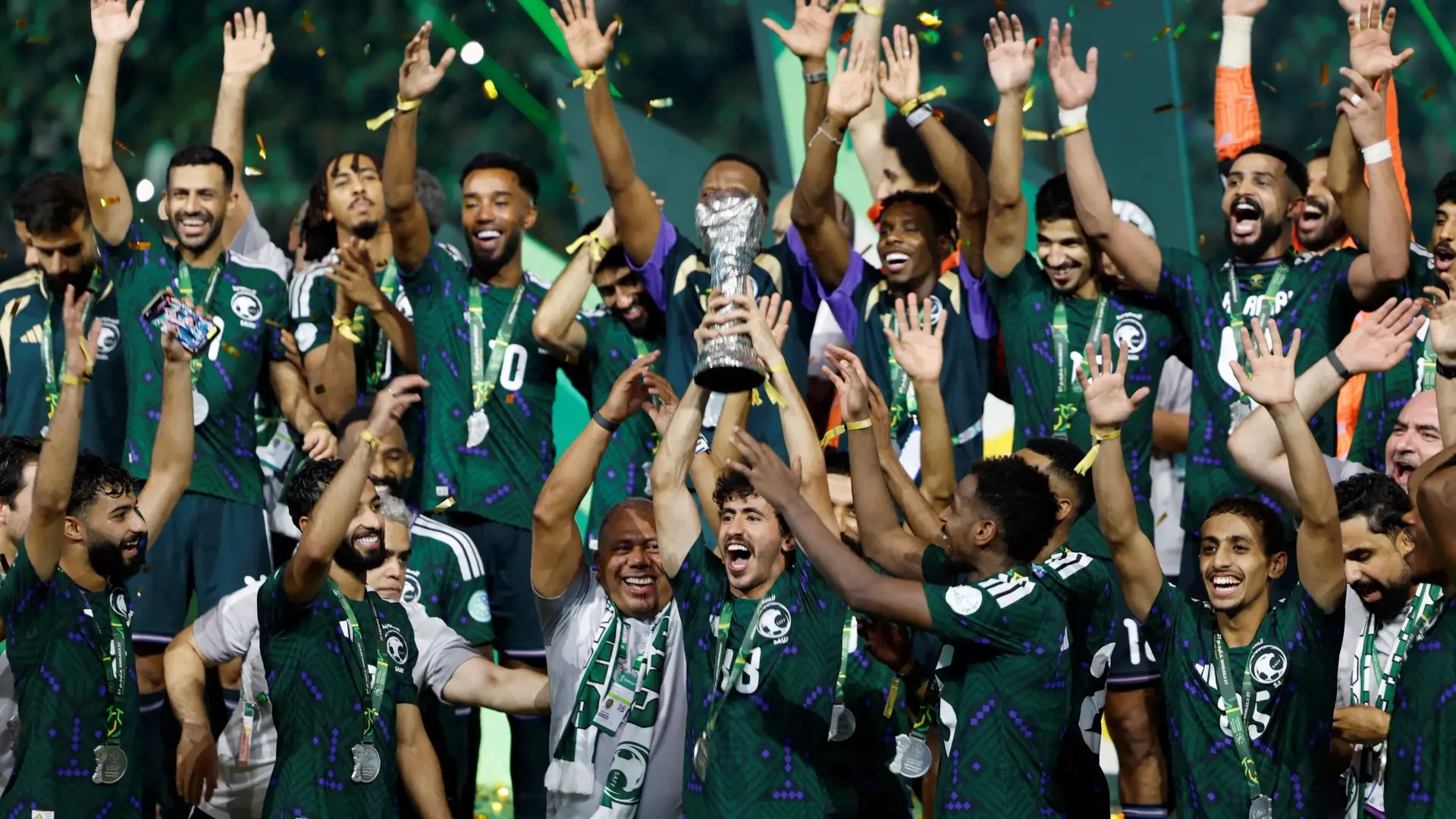 المنتخب السعودي أحرز لقب كأس الخليج للمرة الـ4 (رويترز) المنتخب السعودي أحرز لقب كأس الخليج للمرة الـ4 (رويترز)