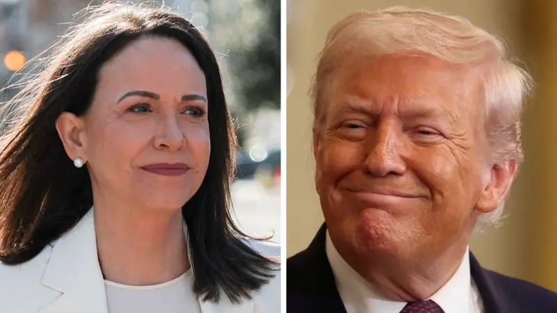 فيديو - زعيمة المعارضة الفنزويلية تهدي ترامب ميدالية نوبل للسلام