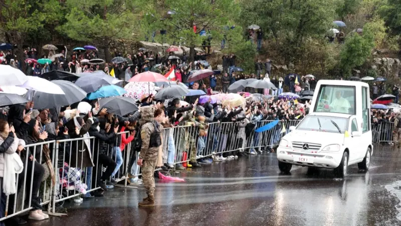 صور - البابا ليو في لبنان.. صلاة عند ضريح القديس شربل ورسالة أمل