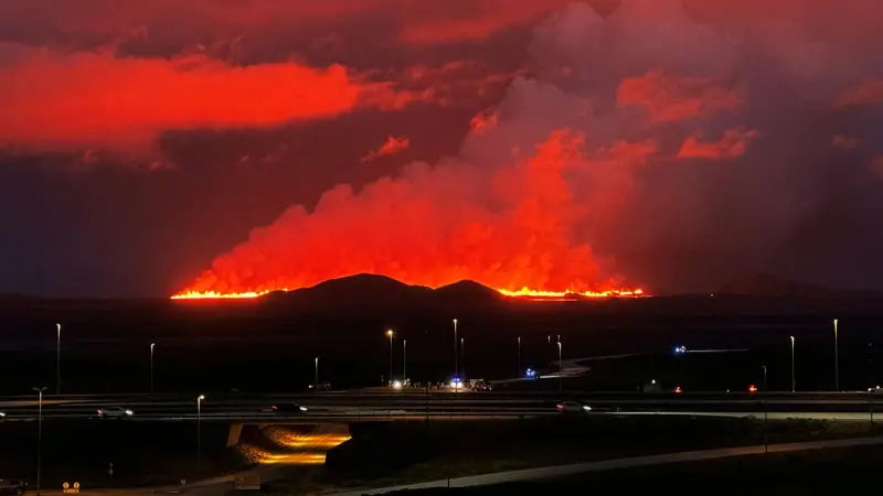 فيديو - ثوران بركاني في أيسلندا للمرة السادسة منذ ديسمبر