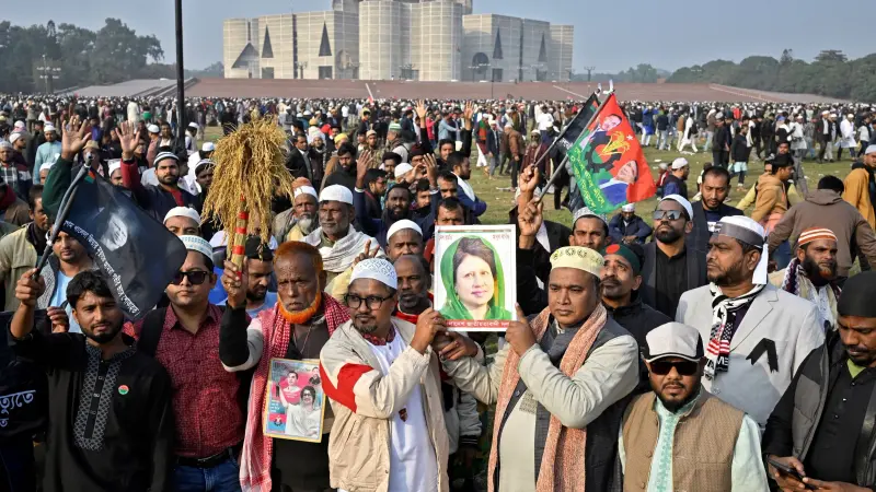 فيديو- جنازة رئيسة وزراء بنغلادش تشهد مشاركة شعبية واسعة