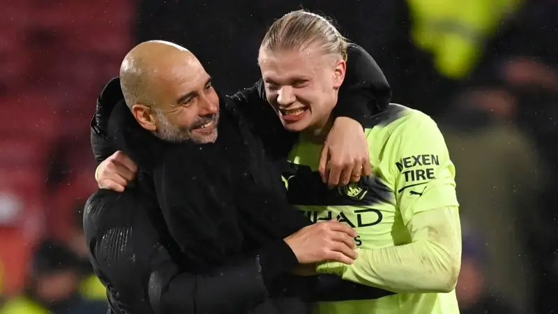 غوارديولا يرفض مقارنة هالاند مع ميسي