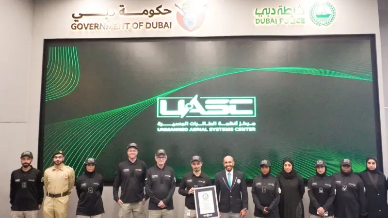 مسيّرة شرطة دبي الأسرع في العالم تدخل "غينيس"