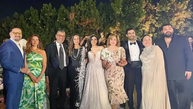 كريم أشرف مصيلحي يحتفل بزفافه بحضور نجوم الفن
