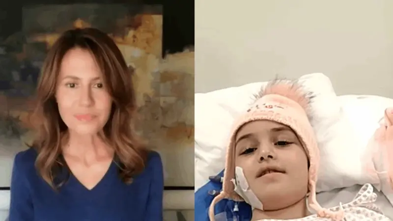 فيديو - أسماء الأسد تتحدث إلى أطفال ضحايا الزلزال يٌعالَجون في الإمارات