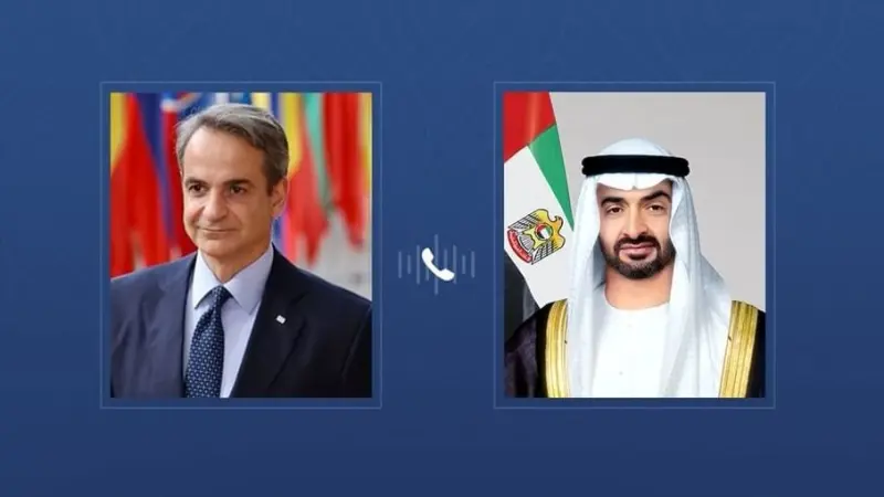 رئيس الإمارات ورئيس وزراء اليونان يبحثان هاتفيا تطورات المنطقة