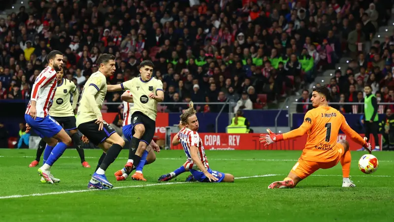برشلونة يعترض رسميا على الهدف الملغي المثير للجدل ضد أتلتيكو مدريد
