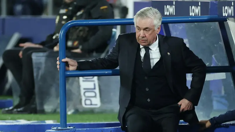 أنشيلوتي يزف أنباء سيئة لجماهير ريال مدريد قبل مواجهة برشلونة في كأس الملك