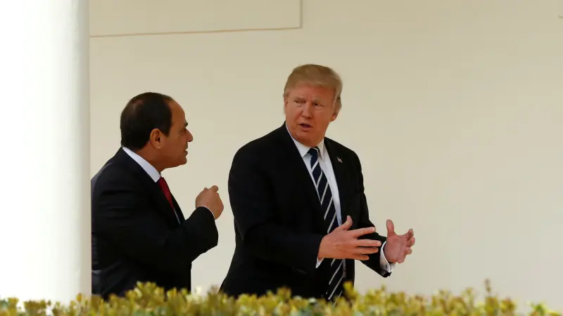 السيسي يوجه رسالة لترامب حول سد النهضة ويثمن جهوده في دعم الاستقرار