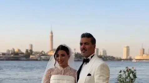 فيديو - اللقطات الأولى من زفاف هايدي موسى ومحمد غانم