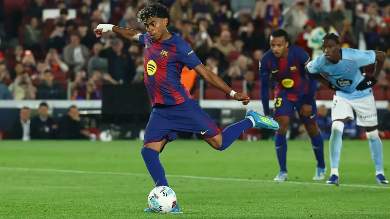 الدوري الإسباني - هدف يامال يعزز صدارة برشلونة بفوز صعب على سيلتا فيغو